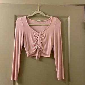 Pink crop top, size medium